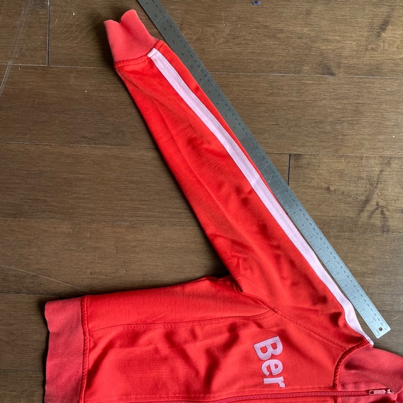 Iconic East. Berlin Track Jacket Ampelmann Orange with White Stripes - Picture 5 of 13